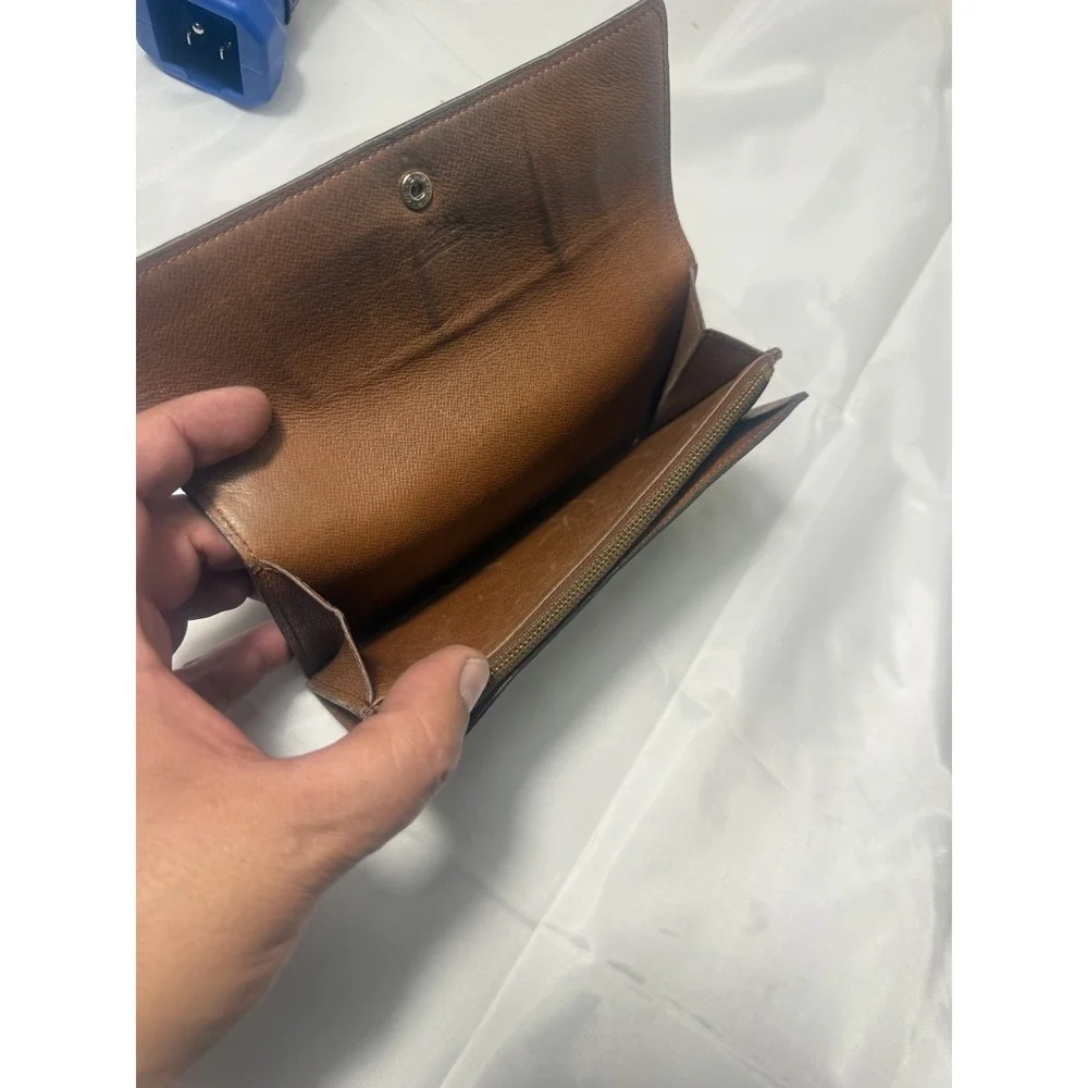 Louis Vuitton M61734 Monogram Canvas Long Wallet in‎ Brown